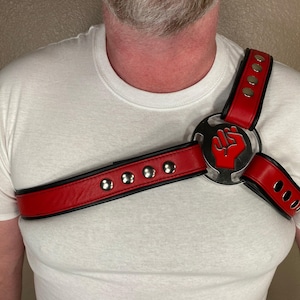 Fist Themed Asymmetrical Harness
