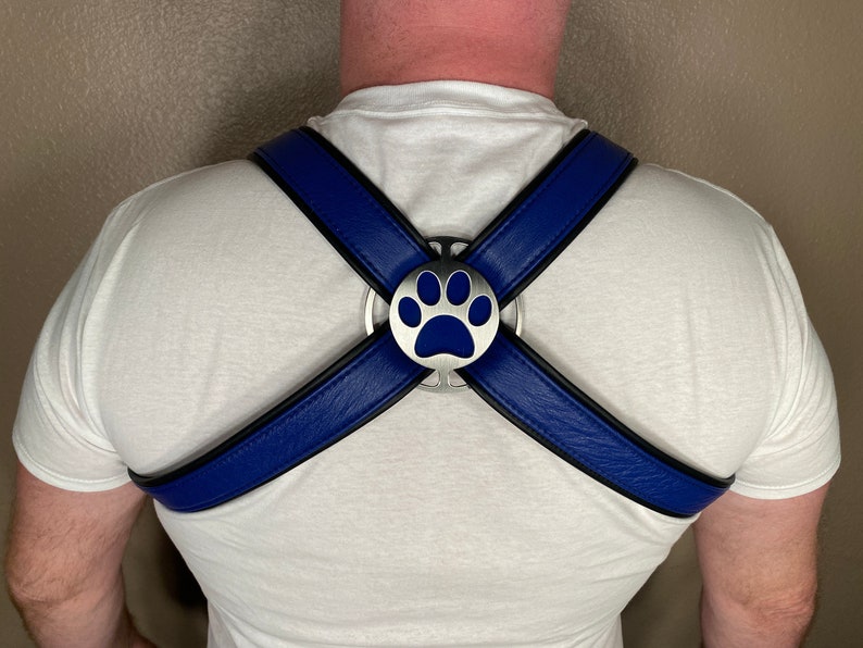 Puppy Themed Bulldog Harness Multiple Colors Available image 2