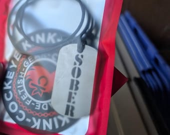 Sober Dog Tag