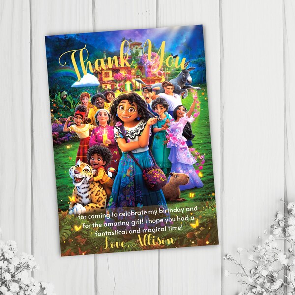 Isabella Encanto Thank You Card Etsy
