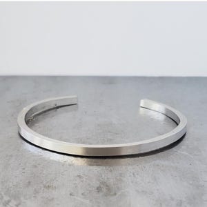 Hand Forged Platinum Cuff Bracelet Solid Platinum 950  Stacking cuff Bracelet,  Platinum Ruthenium, platinum jewelry, platinum cuff bracelet