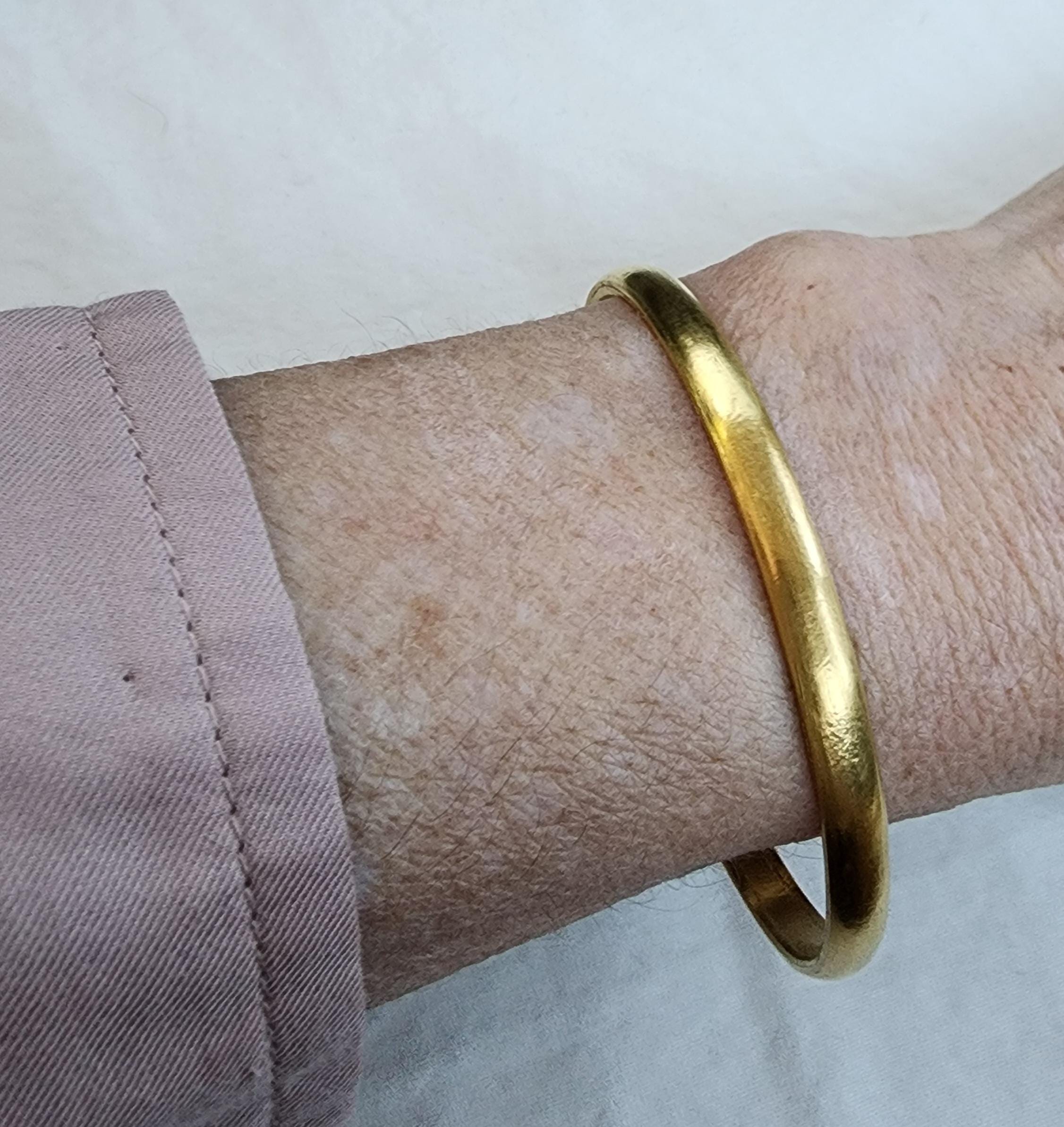 Bracelet Créateur Artisan Français - Cuff En Or 24K Design French Artisan Jewels