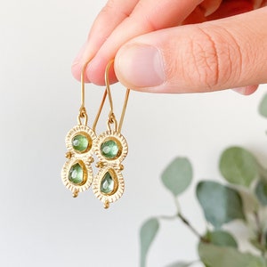 gold boho earrings