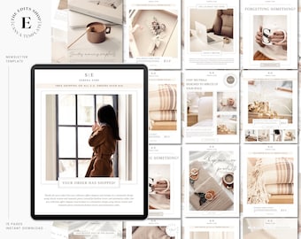 Email Marketing Template | Editable Canva Template | E-mail Newsletter Template | Mailchimp | Klaviyo Newsletter | Email Sequence | Boutique