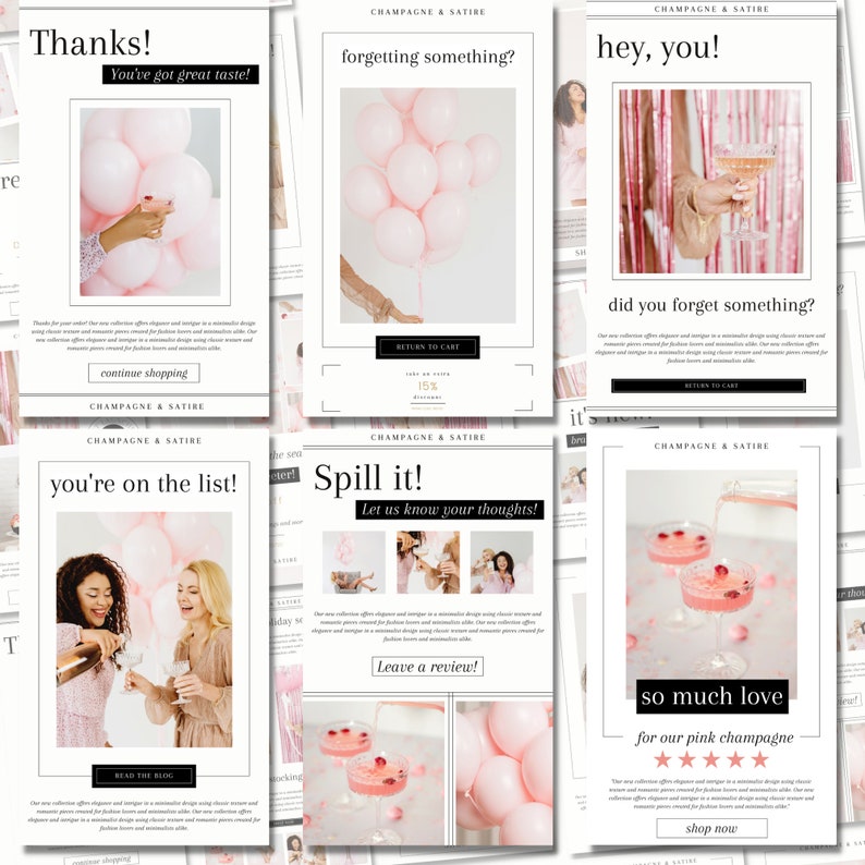 14 Email Newsletter Templates for Canva | Email Marketing | Newsletter ...