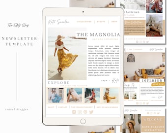 5 Page Digital Newsletter | Email Template | Email Newsletter Template | Marketing Template | Digital Guide | Welcome Template