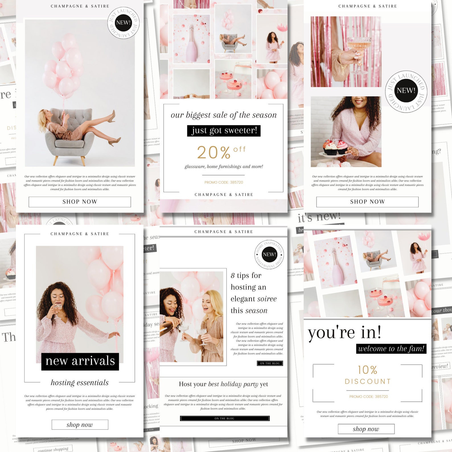 14 Email Newsletter Templates for Canva | Email Marketing | Newsletter ...