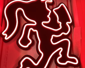 Color changing Hatchetgirl Neon Led Sign | Juggalo | ICP | Psychopathic records