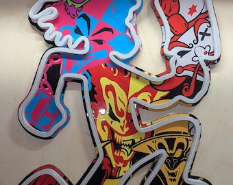Hatchetman Neon LED Sign | Color Changing RGB | ICP Juggalo Gift | Psychopathic Records | gotj | Gathering of the Juggalos