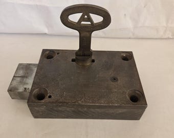 Folger Adam Co. Lemont Illinois 333A Jail Prison Cell Door Lock Key