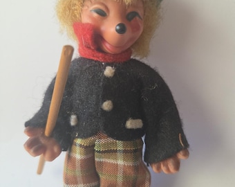 Vintage Mecki 1950s hedgehog 4.5"