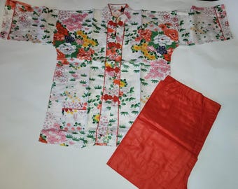 Vtg 1980's fashion from orient girls outfit set original made in Japan size 8-10