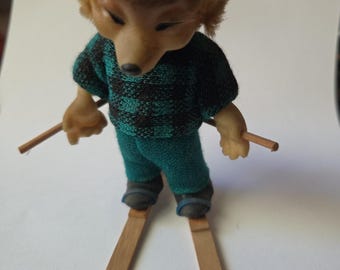 Vintage Mecki 1950s hedgehog 4.5"