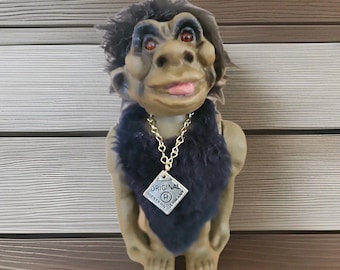 1960 Western Germany HEICO Caveman Troll Bobblehead Nodder Figure 9.5"