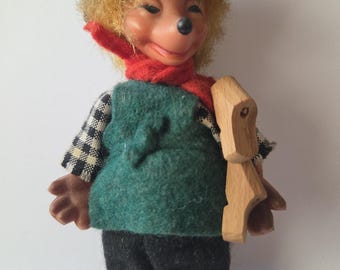 Vintage Steiff Mecki Hedgehog 4 Inch Doll Toy