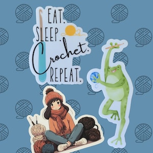 Crochet Sticker | Vinyl Sticker | Gift for Crocheters
