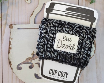 Crocheted Cup Cozy | Funny Quotes | TV Shows | Pop Culture | Handmade