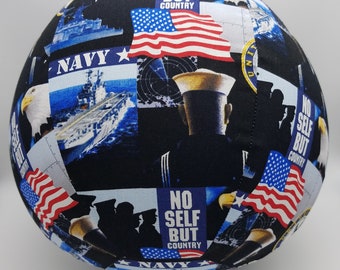 Fabric Balloon Ball Cover Toy | Military | Navy