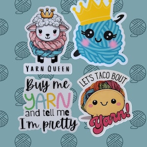 Yarn Lover Sticker: Crochet Knitting Vinyl Decal