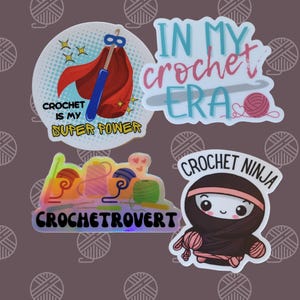 Crochet Sticker | Vinyl Sticker | Gift for Crocheter