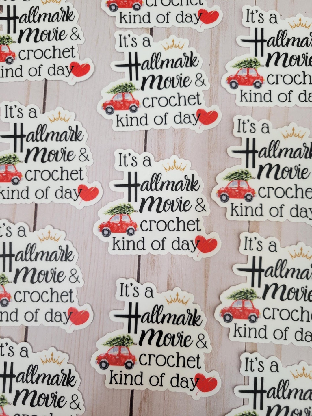 Crochet Sticker: Hallmark Movie Kind of Day Vinyl Decal - Etsy