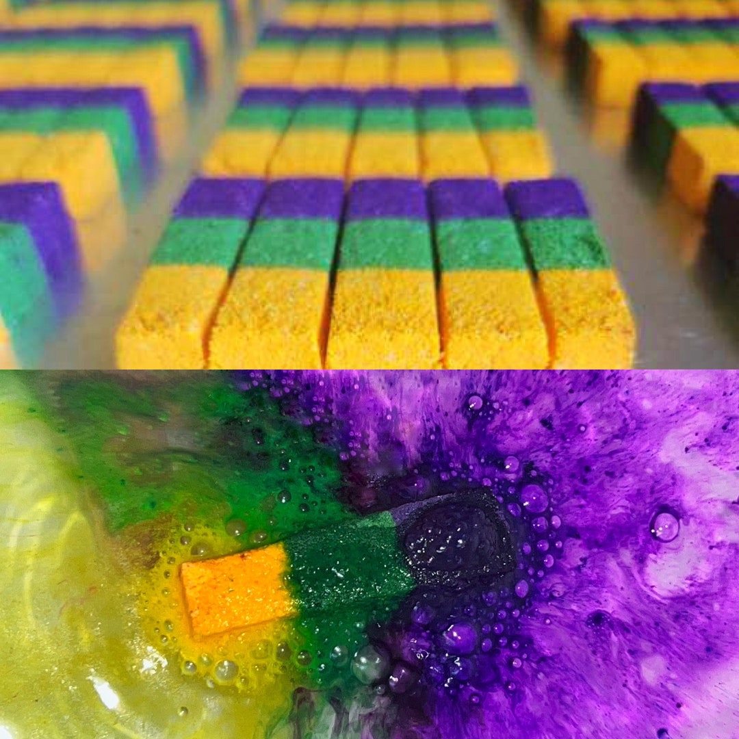 100 Bath Bomb Embed Bars mardigras Embeds Etsy