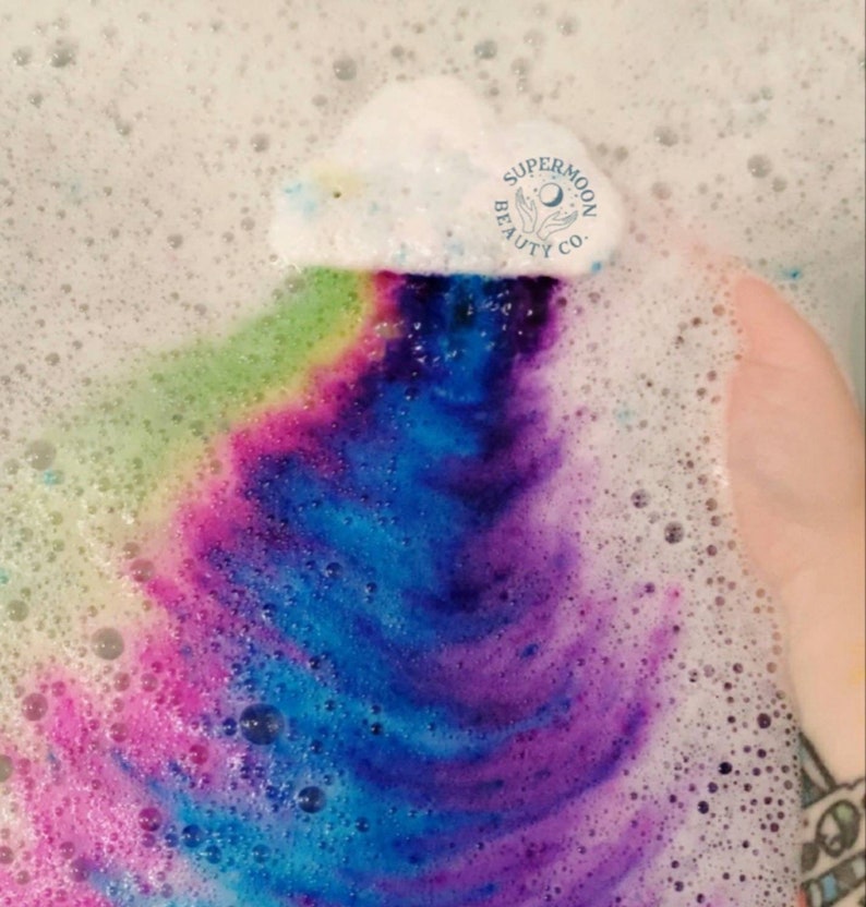 Bath Bomb Embeds Tropical Rainbow Etsy