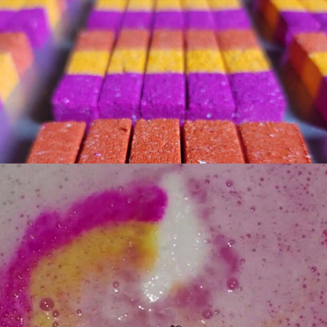 100 Bath Bomb Embed Bars Calypso Coral Etsy