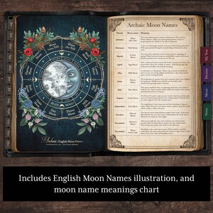 Digital Planner 2026, Moon Phases, Goodnotes Witchy Planner, Undated ...