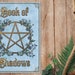 Book of Shadows Binder Cover Page, Printable Grimoire Title Page, Book ...