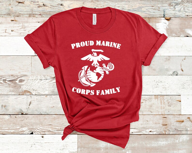 Proud Marine Corps Family Shirt Marine Family Day Shirt/Boot Etsy