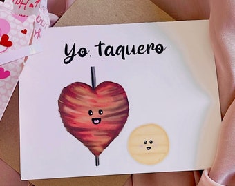 Yo Taquero Valentine's Day Card | Funny Spanish Greeting Card