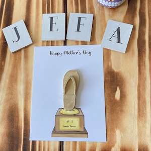 Dia de las Madres Muttertagskarte #1 Chancla Werfer Award Karte Mexikanische Mutter 3D Gedruckte Geschenk Figur