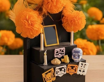 Ofrenda del Altar del Día de Muertos: Mini Altar del Día de Muertos