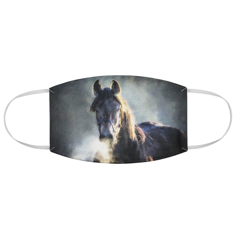 Horse Print Fabric Face Mask Horse Face Mask Cloth Face Etsy