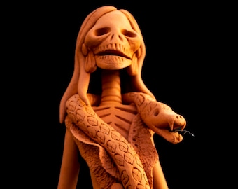 The Day of the Dead, Terracotta Catrina "The Python Girl"