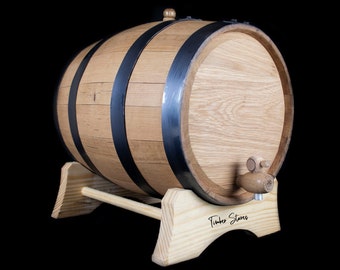Timber American Oak Barrel | Mild Toast | 20 liter - 5.28 gal (for aging liquor and spirits)