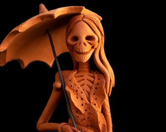 The Day of the Dead Terracotta Catrina "Lady Luciena Alvarez"