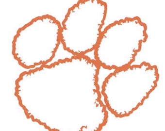 Clemson Tiger Paw Etsy