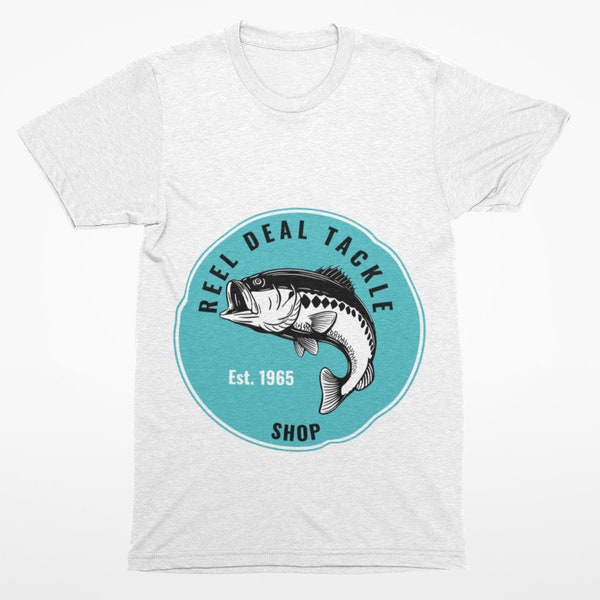 Unisex Vintage Fishing Club T-shirt - Retro Fisherman Tee for Enthusiasts (White)