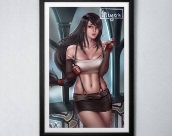 Tifa Lockhart | Final Fantasy 7 | 11x17 Art Poster / Print