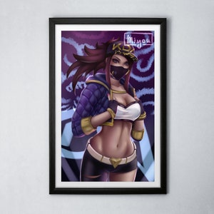 K/DA Akali | League of Legends | Plakat artystyczny / Wydruk 11x17