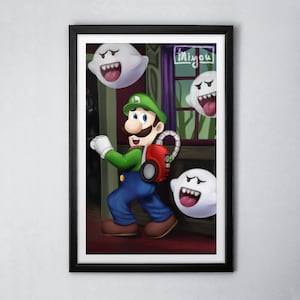 Luigi | Luigi&#39;s Mansion | 11x17 Art Poster / Print