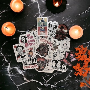 Horror Movie Icon Sticker Pack of 20