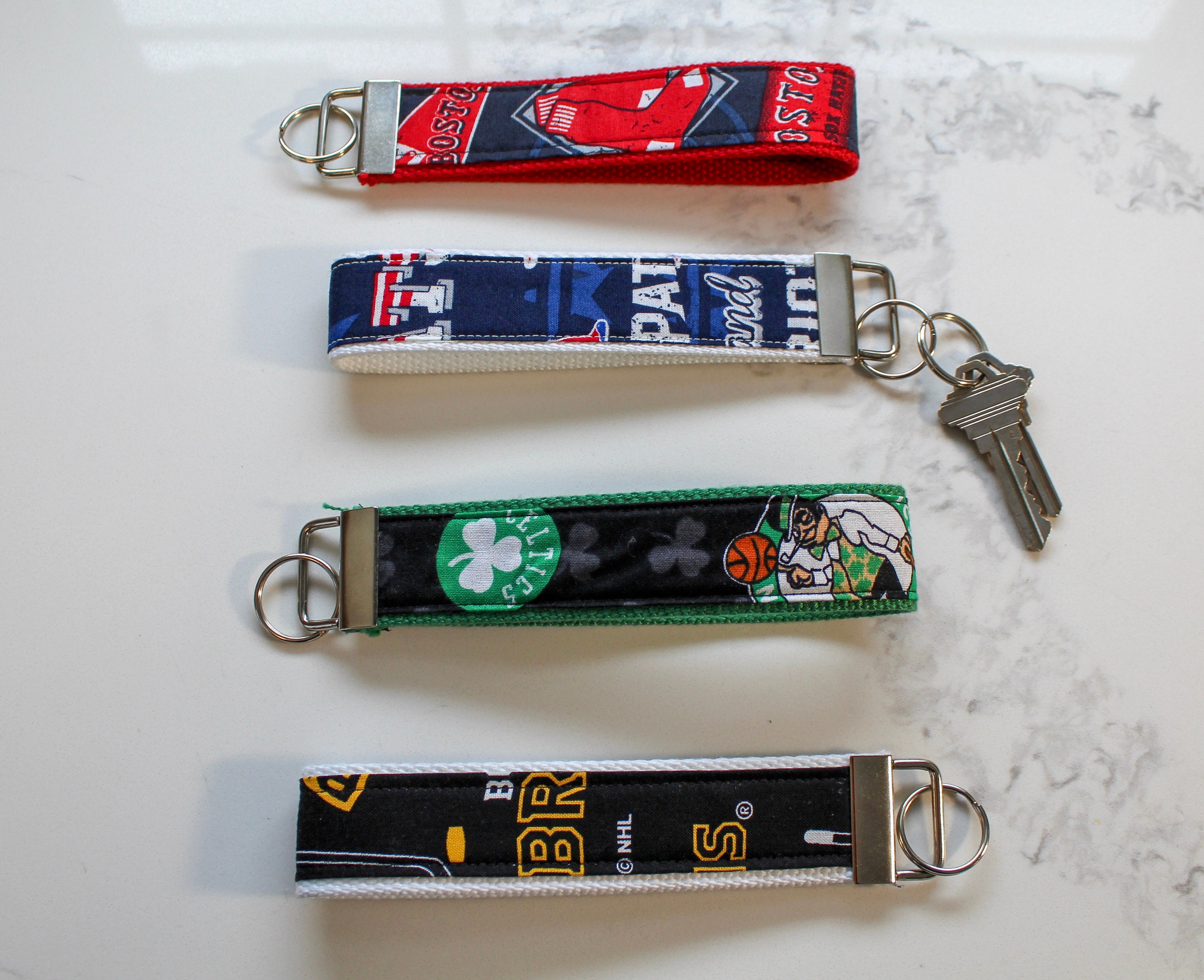 Boston Sports Team Keychain Etsy