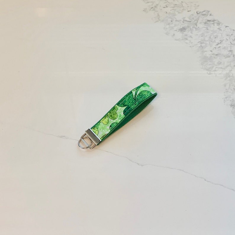 Shamrock Fabric Keychain