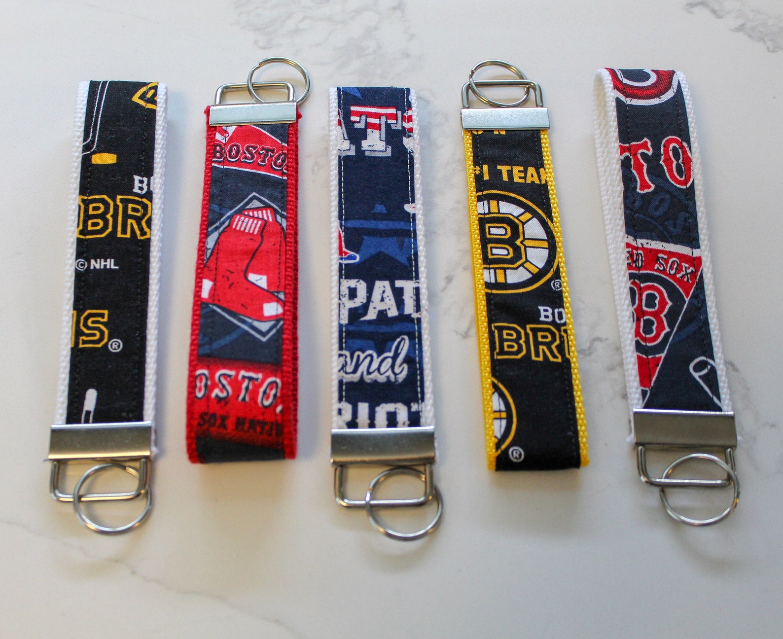 Boston Sports Team Keychain Etsy