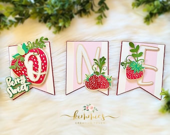 Berry Sweet One Banner / Berry Sweet One party / Sweet One banner / Sweet One party / Strawberry banner / Strawberry party