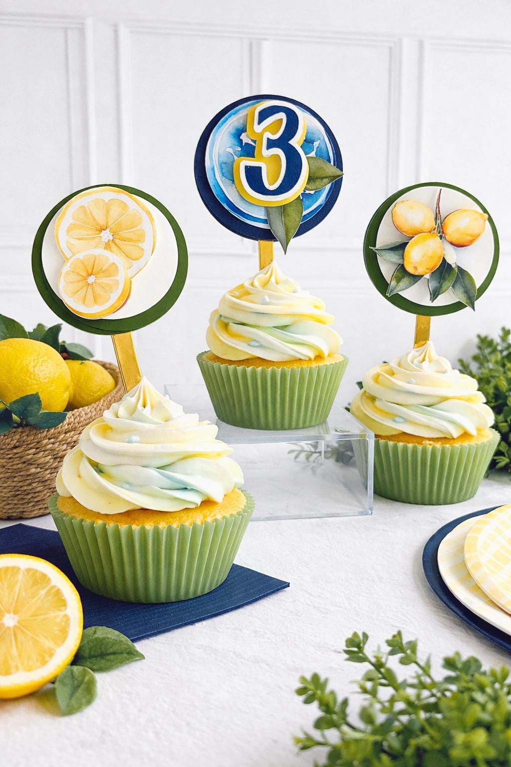 Amalfi Coast Lemon Cake Topper | Lemon Cake Topper | Lemon Party Decor ...