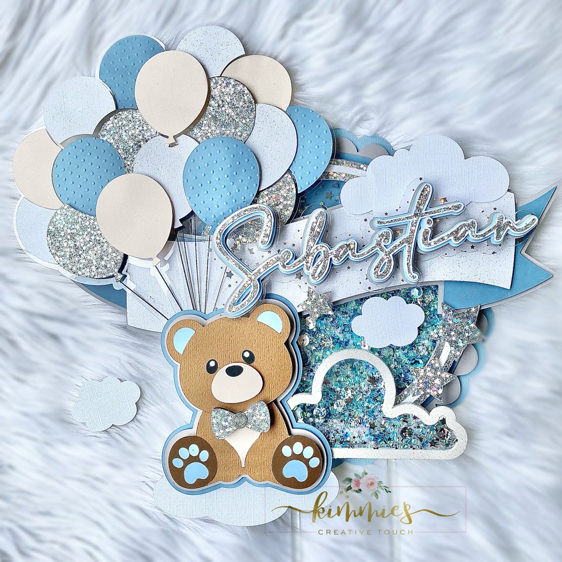 Teddy Bear Cake Topper | Teddy Bear Baby Shower Decor | We Can Bearly ...
